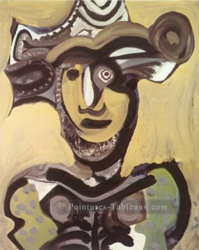 Buste de mousquetaire 1972 Cubisme Peinture à l'huile